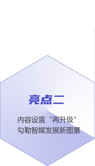 亮點(diǎn)二：內(nèi)容設(shè)置“再升級(jí)” 勾勒智媒發(fā)展新圖景